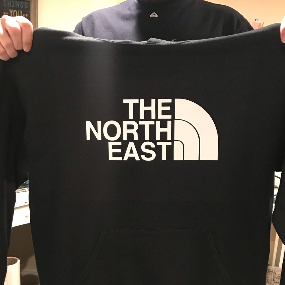 The North East Hoodie North Face Pun Great Gift!